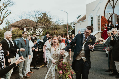 AuTerra Couples, Engela and Cameron's custom ecofriendly wedding bands