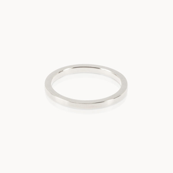 Fairmined minimalist silver ring. Handmade in eco-friendly, ethical silver. Perfect for stacking or wearing alone.