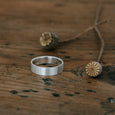 Ethical silver ring. This minimalist Flat Band is handmade in Cape Town in recycled silver from e-waste.