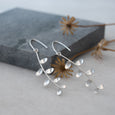 Sustainable silver earrings. These ethical Leaf Earrings are handmade in Cape Town in recycled silver from e-waste.