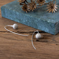 Ethical silver earrings. These eco-friendly Seed Earrings are handmade in Cape Town in recycled silver from e-waste.