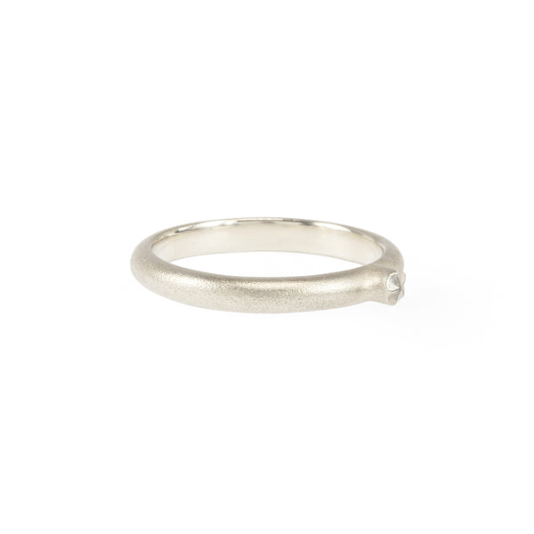Eco-friendly silver ring. This sustainable Seed Ring is handmade in Cape Town in recycled silver from e-waste.