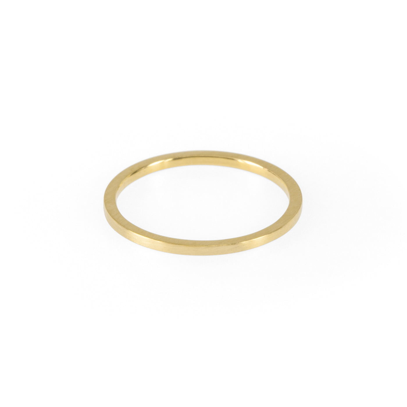 Sustainable gold ring. This ethical Simple Band is handmade in Cape Town in recycled gold from e-waste.