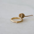 Ethical gold ring. This minimalist Seed Ring is handmade in Cape Town in recycled gold from e-waste.