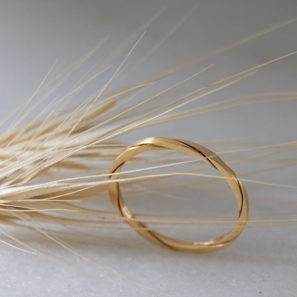 Recycled Gold Handmade Twist Ring