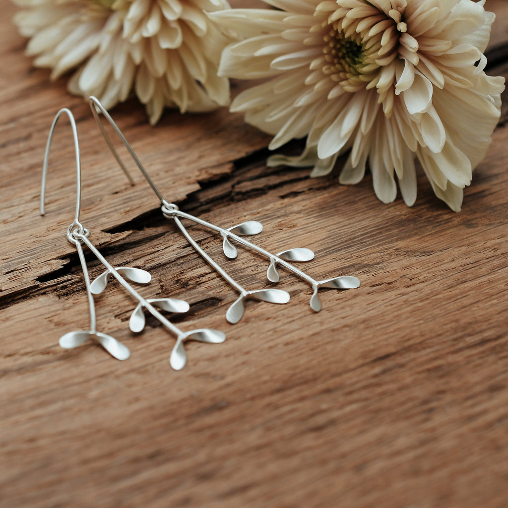Botanical Silver Earrings
