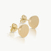 Eco-friendly 9 karat gold earrings handmade in Cape Town 