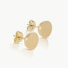 Eco-friendly 9 karat gold earrings handmade in Cape Town 