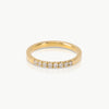 Eternity style ring with lab grown diamonds set in eco-friendly, ethical gold