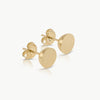 Ethical gold earrings. These minimalist 9mm Hemisphere Studs are handmade in Cape Town
