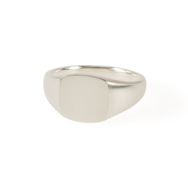 Handmade Recycled Silver Signet Ring