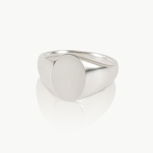 Handmade sterling silver signet ring 