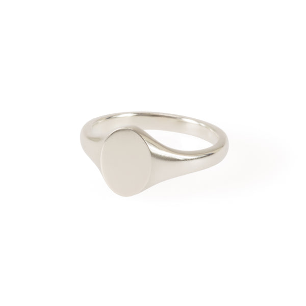 Handmade Recycled Silver Signet Ring