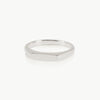 Timelessly elegant signet ring – The dainty rectangular face can be left plain or engraved. This ethical sterling silver ring is expertly crafted in Cape Town.