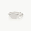 Timelessly elegant signet ring – The dainty square face can be left plain or engraved. This sterling silver ring is meticulously crafted in Cape Town.