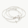 Sterling silver hand crafted interlinking bracelets