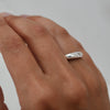 Dawn Diamond Handmade Ring on Woman's Hand