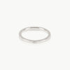 Ethically mined sterling silver ring with a tiny lab grown diamond