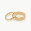 Ethical gold wedding ring. This minimalist Domed Band is handmade in Cape Town in different widths