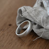 Domed Silver Band in Fairmined Silver