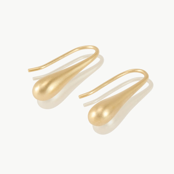 Droplet Gold Earrings in Fairmined eco-friendly gold