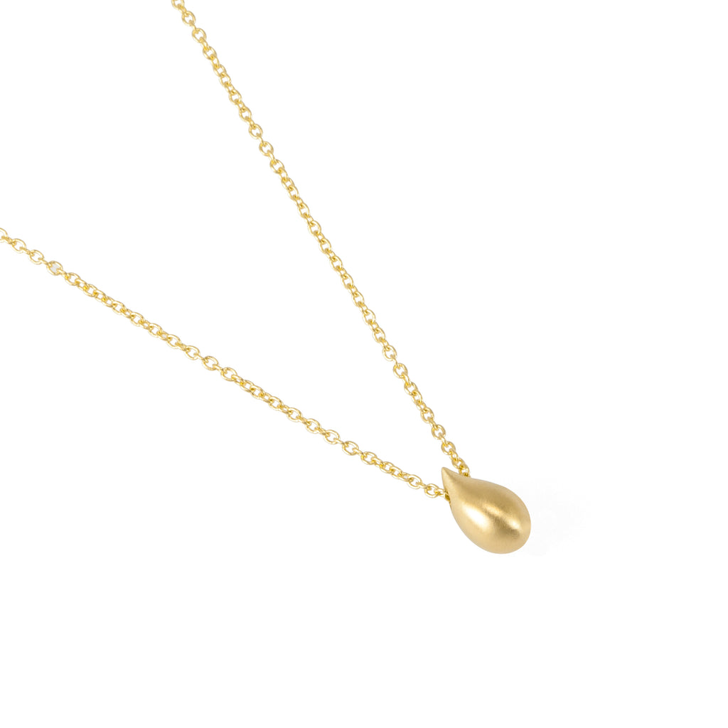 Droplet Gold Pendant in Fairmined eco-friendly gold