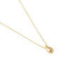 Droplet Gold Pendant in Fairmined eco-friendly gold with lab-grown diamond