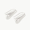 Pair of ethical sterling silver earrings 