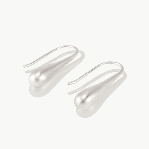 Pair of ethical sterling silver earrings 