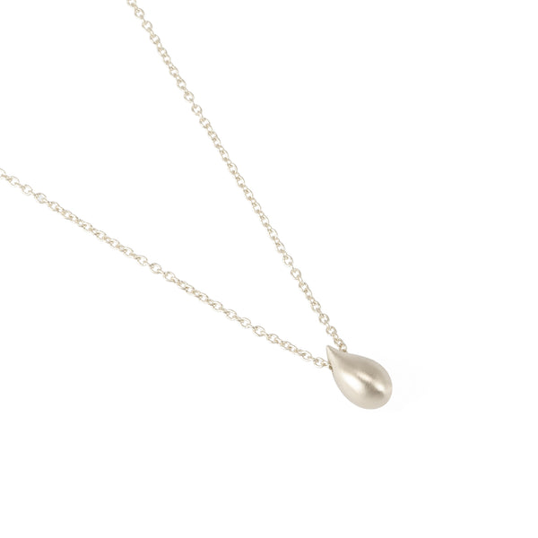 Droplet Silver Pendant in Fairmined eco-friendly silver