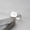 Personalised Recycled Silver Signet Ring