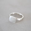 Personalised Recycled Silver Signet Ring