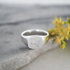 Personalised Recycled Silver Signet Ring