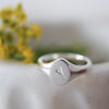 Personalised Recycled Silver Signet Ring