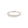 Engraved Dainty Rectangular Signet Ring in Sterling Silver