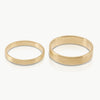 Elegant plain gold wedding ring crafted from ethical gold in Cape Town.