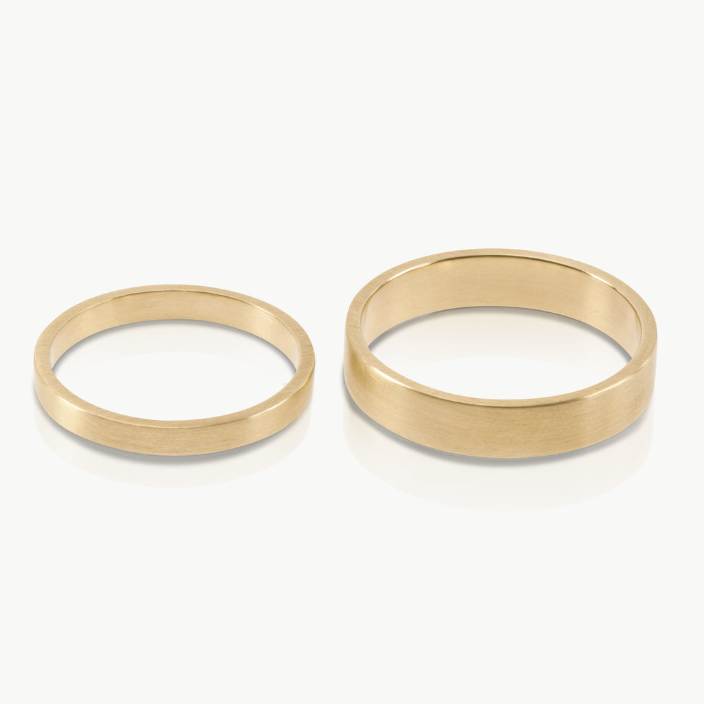 Elegant plain gold wedding ring crafted from ethical gold in Cape Town.
