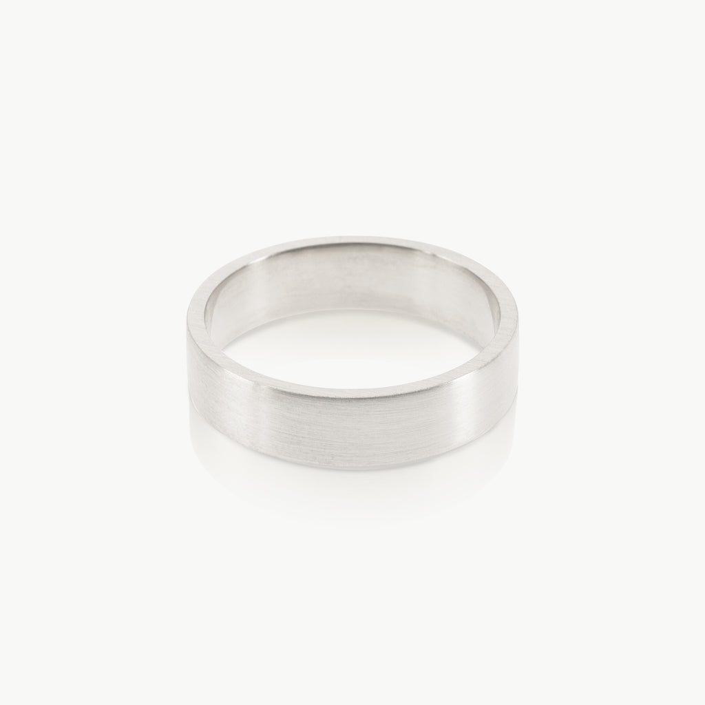 Handmade sterling silver ethical men's ring 