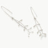 Eco friendly, sterling silver, hand crafted earrings