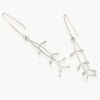 Eco friendly, sterling silver, hand crafted earrings