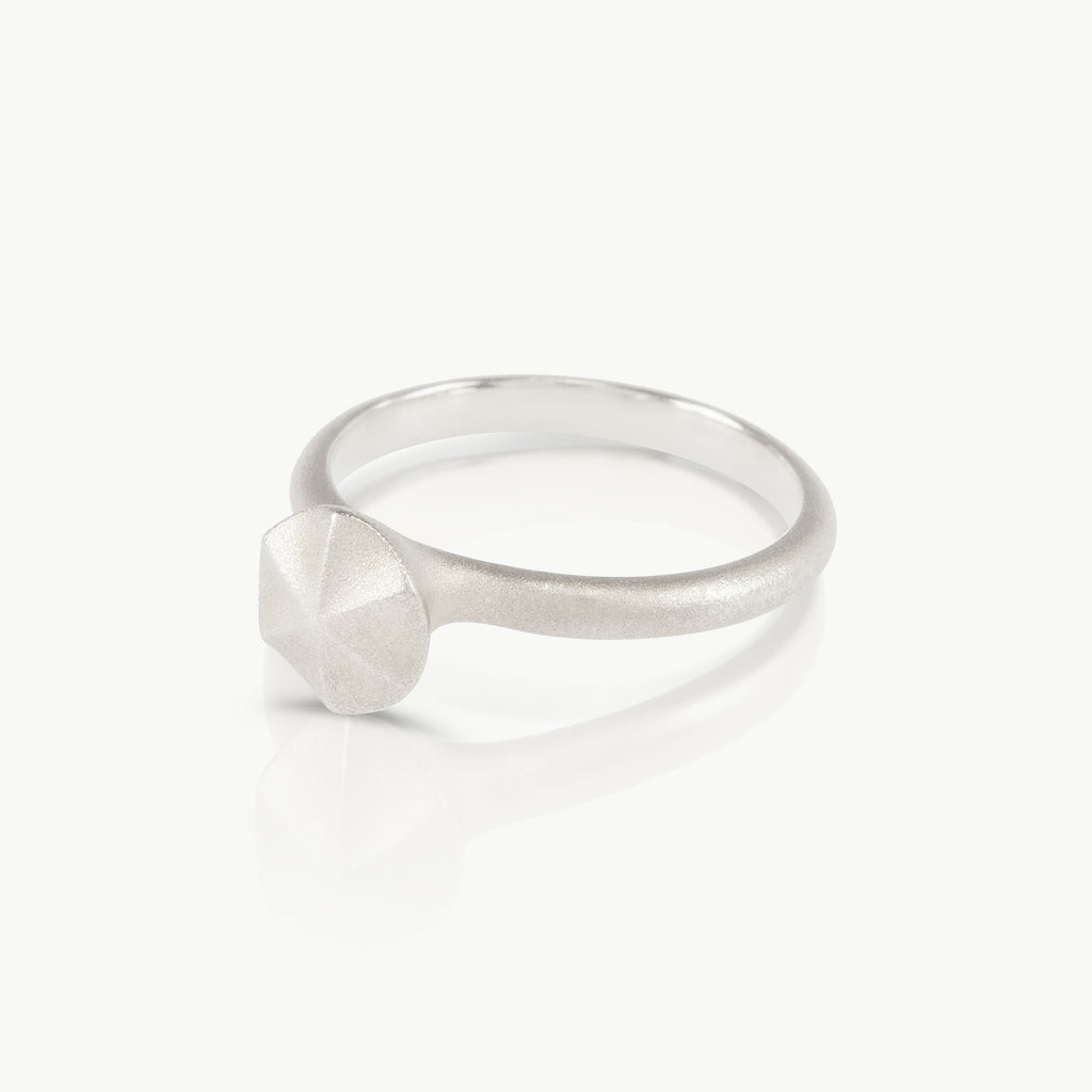 Eco friendly sterling silver ring