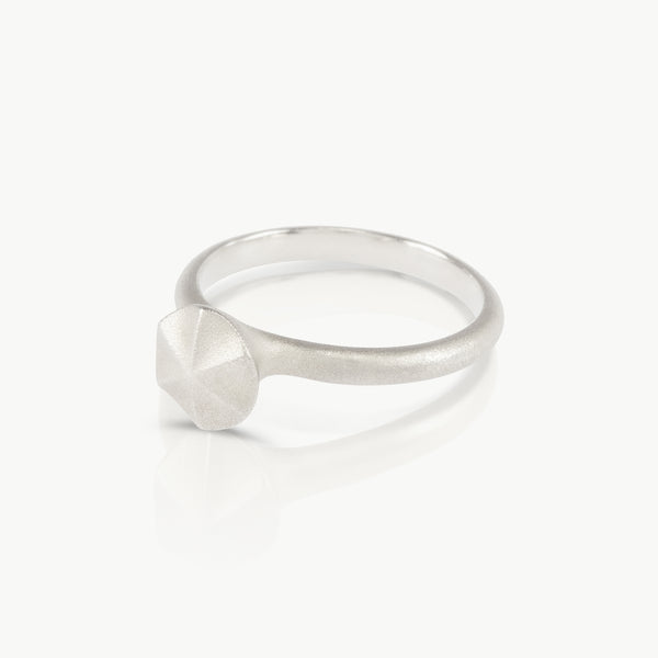 Eco friendly sterling silver ring