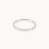 Eco-friendly silver ring featuring fine engraved lines, minimalist ethical jewellery handmade in Cape Town.