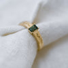 Meadow Green Sapphire Gold Ring — ethically sourced green sapphire in Fairmined gold