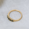 Blue sapphire gold ring with ethically sourced stones