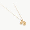 Eco-friendly gold necklace. This artisan crafted Pod Pendant with Leaf is handmade in Cape Town in Fairmined  9 karat gold
