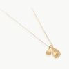 Eco-friendly gold necklace. This artisan crafted Pod Pendant with Leaf is handmade in Cape Town in Fairmined  9 karat gold