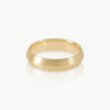 Sustainable jewellery – A ridged solid gold band wedding ring inspired by the mountains of Cape Town. Handcrafted in 9K gold and available in different widths.