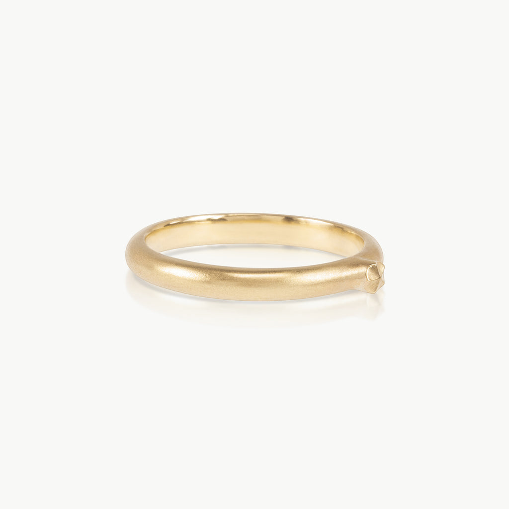 Eco-friendly 9 karat gold ring. This sustainable Seed Ring is handmade in Cape Town 