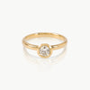 0.5 carat lab grown diamond engagement ring handcrafted in eco-friendly, ethical gold